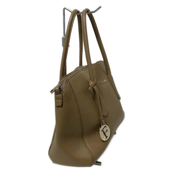 FURLA - Light Brown Leather Handbag - Picture 2 of 9